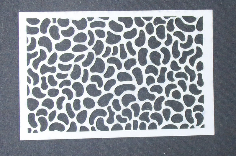 Stencil 6 x 4 Jelly Bean Pattern