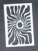 Stencil 6 x 4 Squiggle Sun Small Center