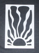 Stencil 6 x 4 Squiggle Sun at Bottum