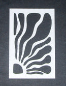 Stencil 6 x 4 Squiggle Sun at Left Corner