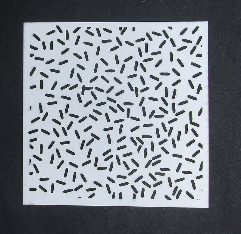 Stencil 6 x 6 Confetti prinkles