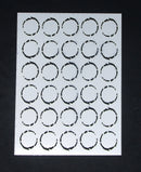 Stencil 6 x 8 Splat Circles Repeated