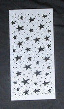 Stencil 4 x 8 Funky Stars and Dots