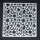 Stencil 8 x 8 Icon Squiggles and Spots