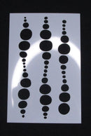 Stencil 6 x 4 Circle Drips