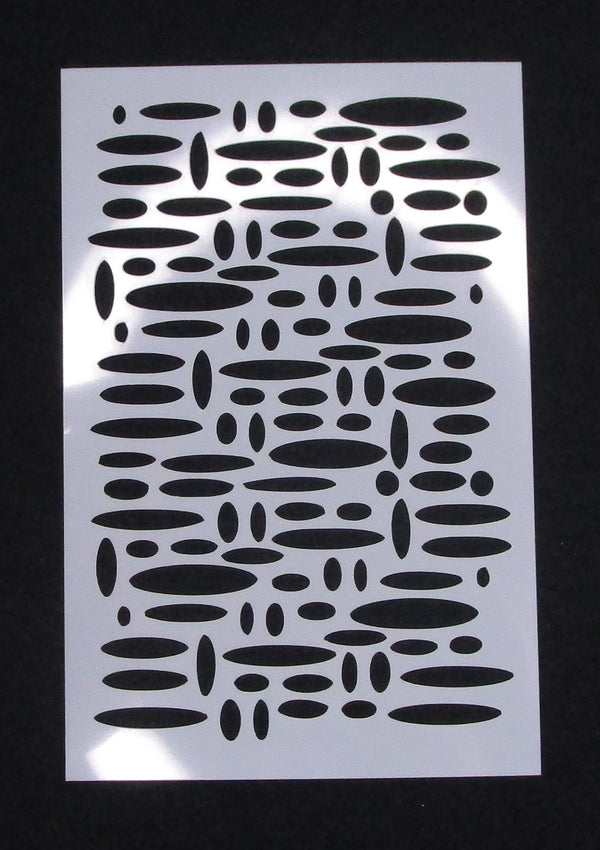 Stencil 6 x 4 Ovals and Dashers