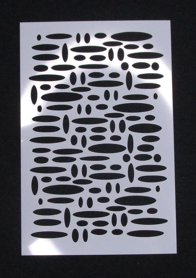 Stencil 6 x 4 Ovals and Dashers