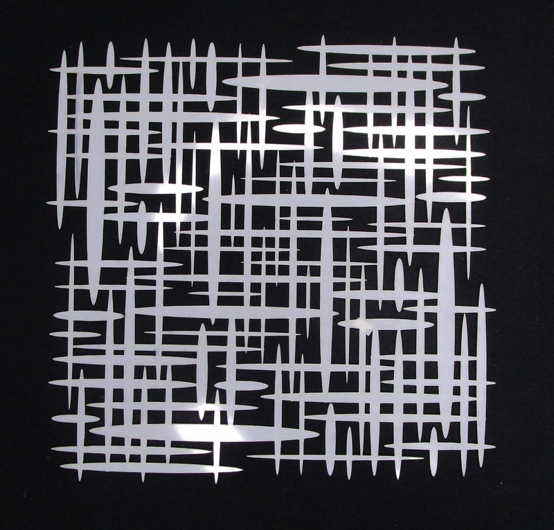 Stencil 6 x 6 Grid Mesh Detailed