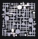 Stencil 8 x 8 Circles and Cross Hatch