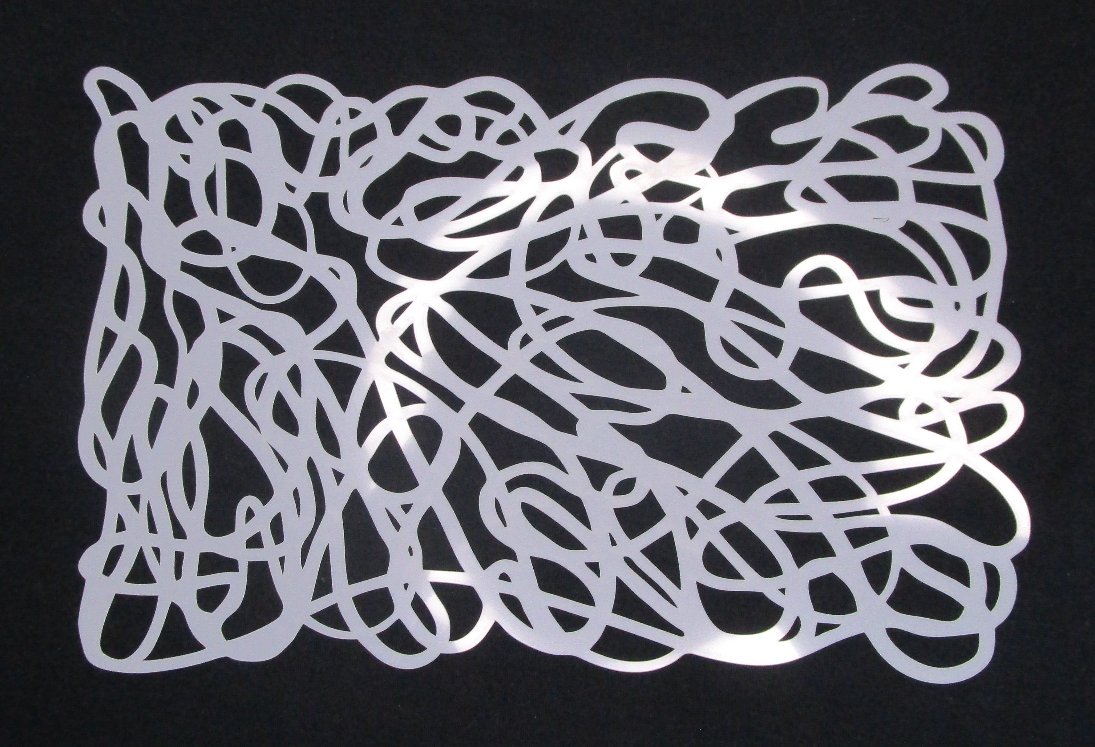 Tangles Mess Stencil A4 Tangles Mess Large