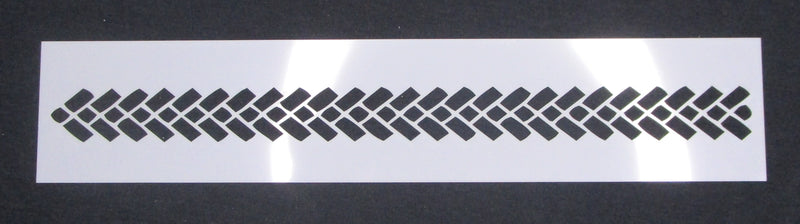Stencil Border Tire Track