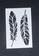 Stencil 6 x 4 Twin Feathers