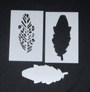 Stencil and Mask 6 x 4 Abstract Leaf (Set of 2)