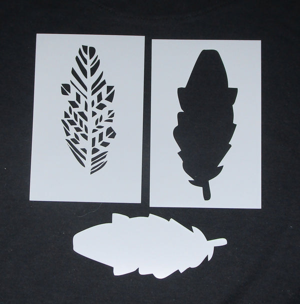 Stencil and Mask 6 x 4 Abstract Leaf (Set of 2)
