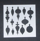 Stencil 6 x 6 Bauble Collage Background