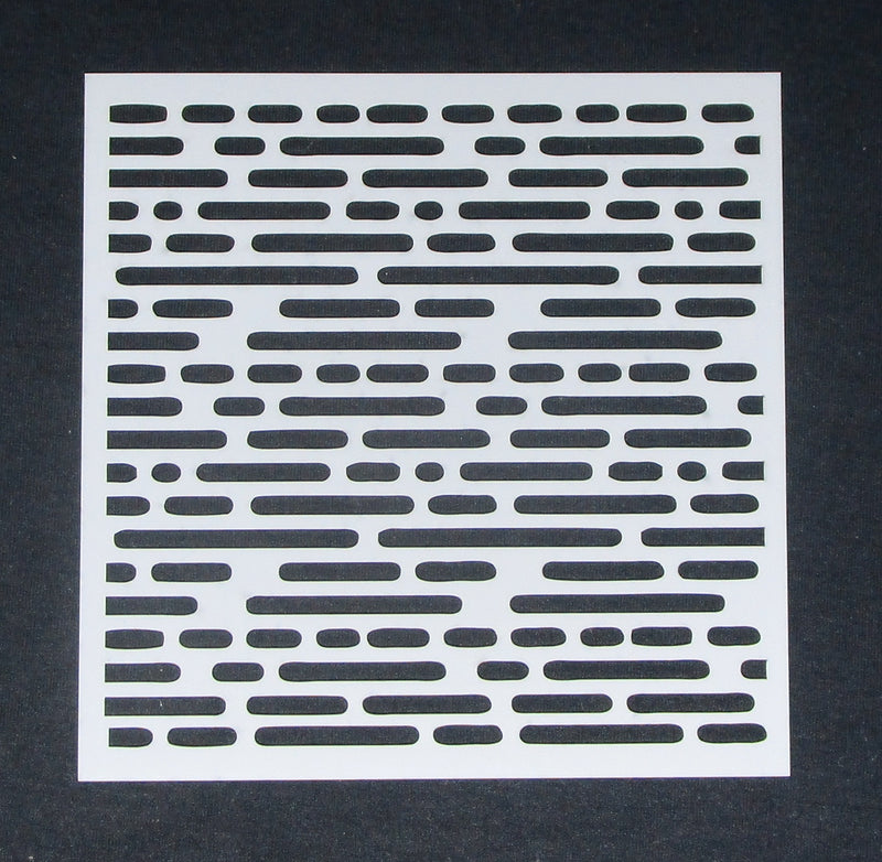 Stencil 6 x 6 Dash Lines