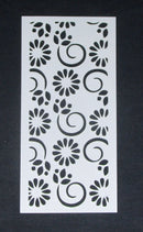 Stencil 4 x 8 Medium Flowers and Swirls