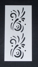 Stencil 4 x 8 Medium Double Splash