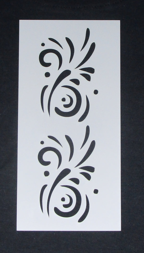 Stencil 4 x 8 Medium Double Splash