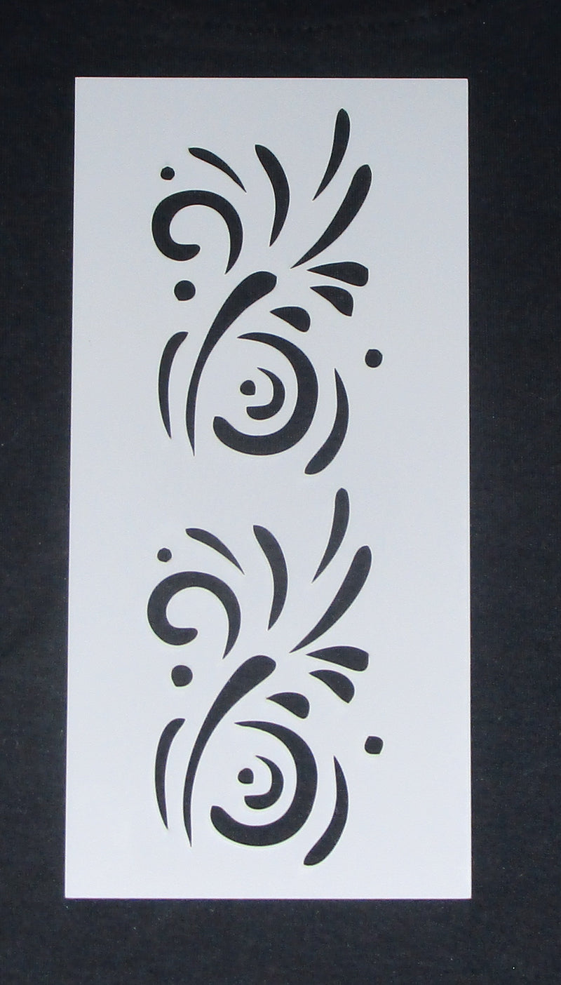 Stencil 4 x 8 Medium Double Splash