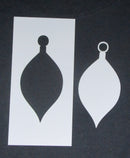 Stencil & Mask 4 x 8 Medium Tear Drop Ornament Medium
