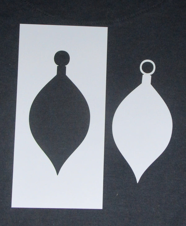 Stencil & Mask 4 x 8 Medium Tear Drop Ornament Medium