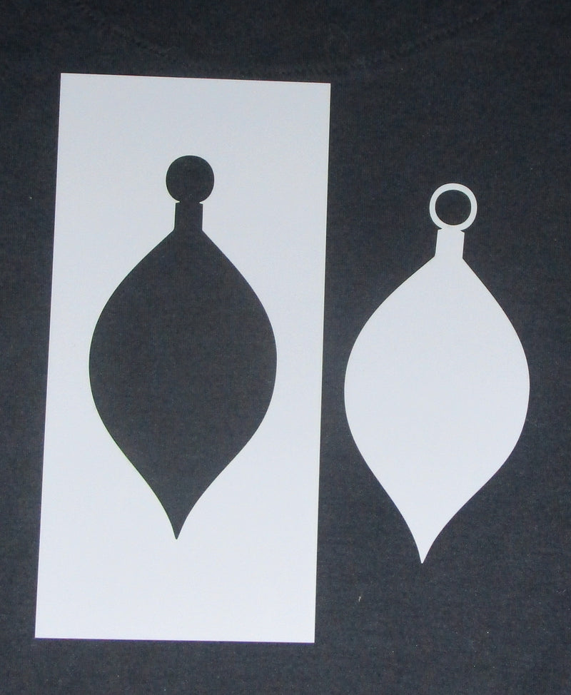 Stencil & Mask 4 x 8 Medium Tear Drop Ornament Medium