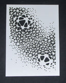 Stencil 6 x 8 Fading Organic Shapes