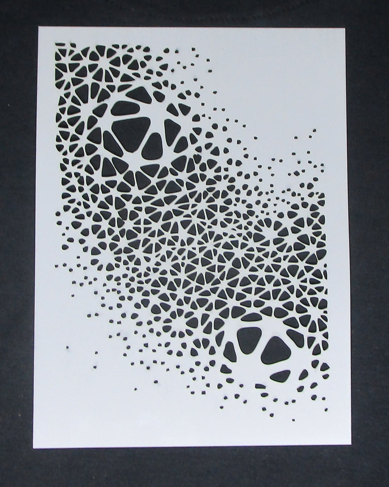 Stencil 6 x 8 Fading Organic Shapes