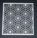 Stencil 8 x 8 Honeycomb flowers n Circles