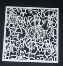 Stencil 8 x 8 Abstract Graffiti