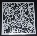 Stencil 12 x 12 Abstract Graffiti