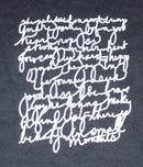 Stencil Asemic Handwriting