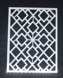 Stencil 6 x 8 Repeating Diamonds Large
