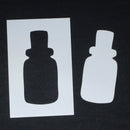 Stencil and Mask Set 6 x 4 Stumpy Medicine Bottle