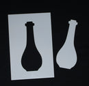Stencil and Mask Set 6 x 4 Tall Skinny Bottle