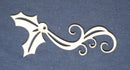 Chipboard Holly Bunch with Swirls C