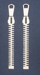 Chipboard Zippers Borders Mini