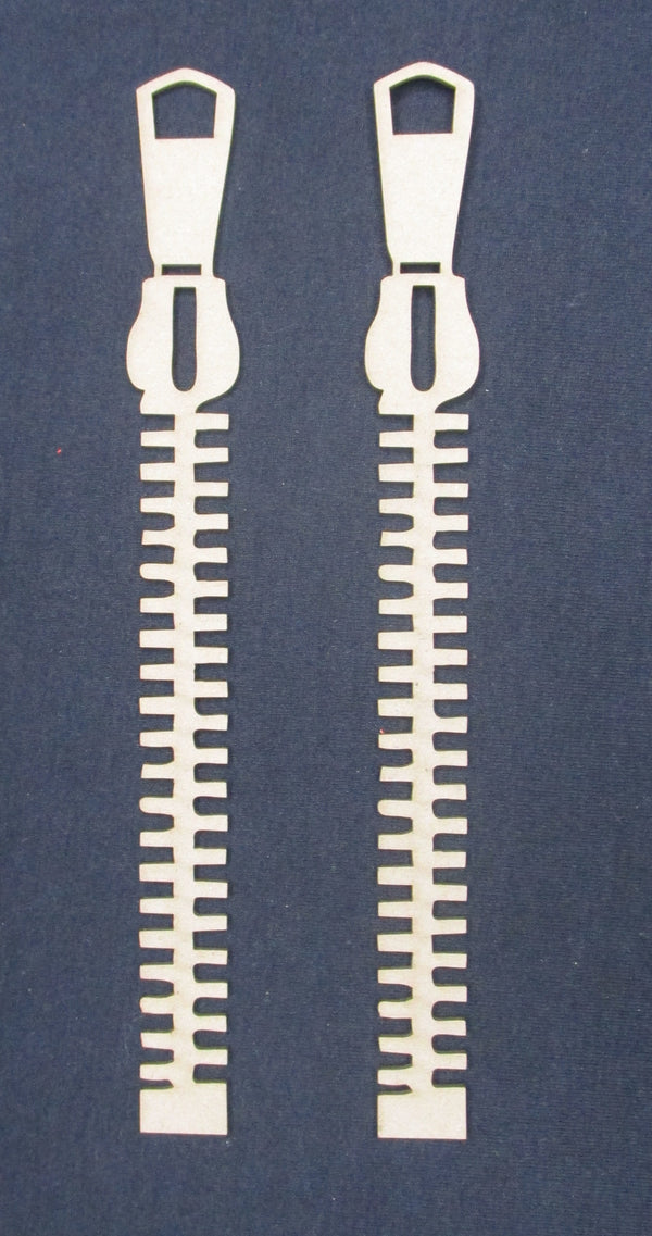 Chipboard Zippers Borders Mini