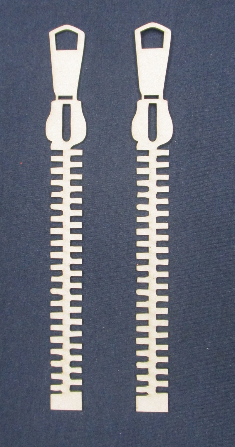 Chipboard Zippers Borders Mini