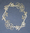 Chipboard Frame Decorative Flowers