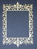 Chipboard Frame Decorative Swirls and Curls