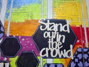 Saturday October 3rd 2026 Art Journal Page Stand Out in the Crowd