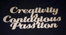 Overstock Chipboard Word Creativity is Contagious Pass it on