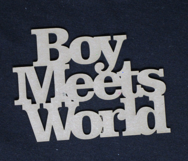 Chipboard Word Boy Meets World