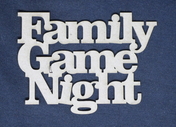 Chipboard Word Family Game Night