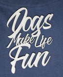 Chipboard Word Dogs Make Life Fubn