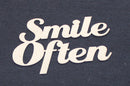 Chipboard Word Smile Often