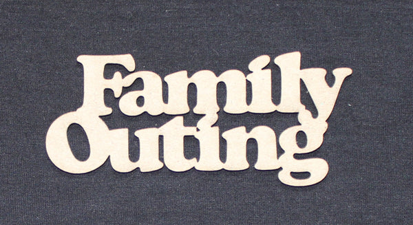 Chipboard Word Family Outtings
