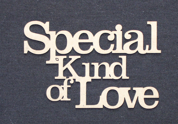 Chipboard Word Special Kind of Love